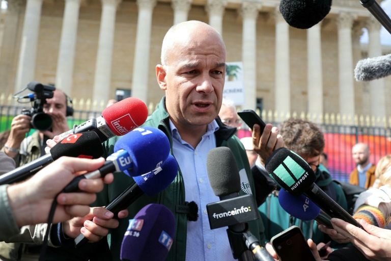 Le président de la FNSEA, Arnaud Rousseau, devant l'Assemblée nationale à Paris le 26 mai 2025