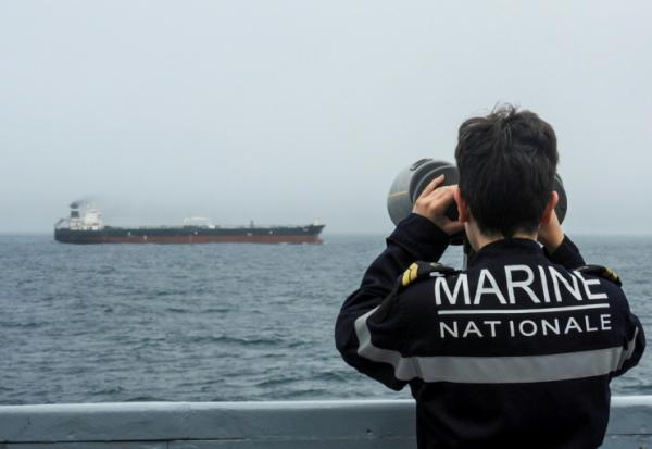 Le Tagor, arraisonné par la France le 31 mai - photo fournie par la Marine nationale le 1er juin 2026