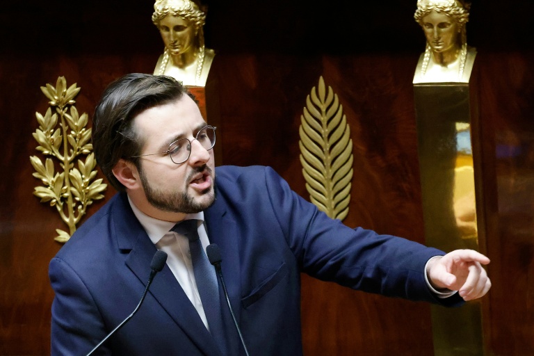 Le député socialiste Philippe Brun à Paris le 21 octobre 2024