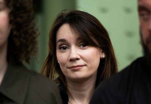 La chroniqueuse russe Xenia Fedorova, le 12 avril 2025 à Paris
