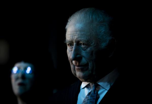 Le roi Charles III lors d'une visite dans des studios d'enregistrement à  Dagenham, près de Londres, le 18 février 2026