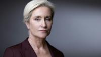 La journaliste américaine et correspondante principale de CNN, Melissa Bell, pose lors du 8e Forum de Paris sur la paix, à Paris, le 29 octobre 2025