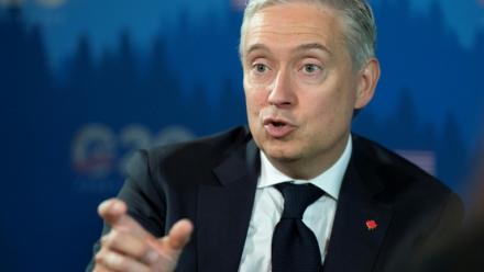 Le ministre canadien des Finances, François-Philippe Champagne, lors d'une entrevue en marge de la réunion des ministres des Finances et des gouverneurs de banques centrales du G20 à Asheville, en Caroline du Nord, le 1er septembre 2026
