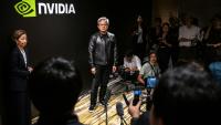 Le patron du groupe américain Nvidia Jensen Huang à Tokyo, le 16 juillet 2026