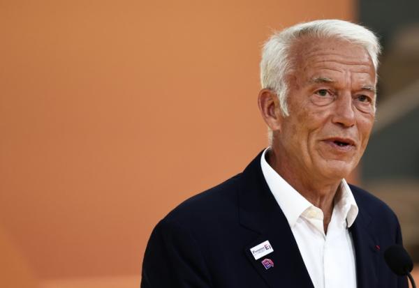 Le président du Medef Patrick Martin s'exprime lors de l'événement de rentrée de l'organisation patronale le 28 août 2025 à Paris 