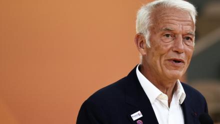 Le président du Medef Patrick Martin s'exprime lors de l'événement de rentrée de l'organisation patronale le 28 août 2025 à Paris 
