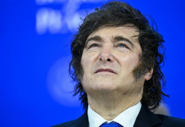 Le président argentin Javier Milei le 22 janvier 2026, à Davos, en Suisse