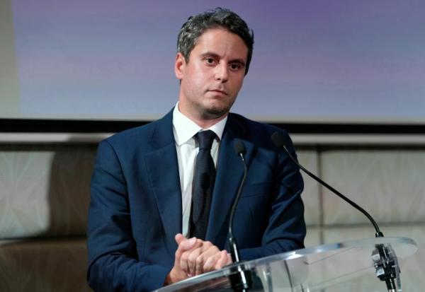 Le candidat Renaissance à la présidentielle Gabriel Attal à Paris le 14 octobre 2026