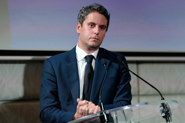 Le candidat Renaissance à la présidentielle Gabriel Attal à Paris le 14 octobre 2026