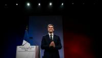Gabriel Attal, candidat du parti de centre droit Renaissance à l'élection présidentielle française de 2027, lors d'un meeting de campagne à Lyon, le 10 octobre 2026