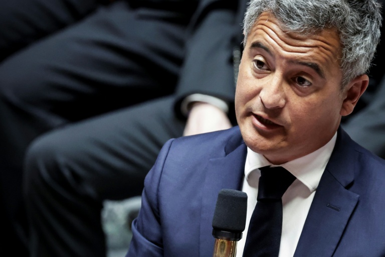 Le ministre de la Justice Gérald Darmanin, à Paris, le 28 avril 2026