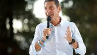 David Lisnard, maire de Cannes et candidat à la présidentielle de 2027, lors d'un rassemblement à Cannes, le 29 août 2026