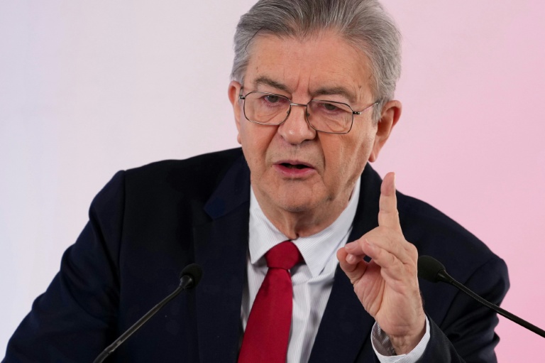 Le candidat Insoumis à l'élection présidentielle, Jean-Luc Mélenchon, à Paris le 28 octobre 2026
