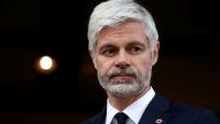 Le président du groupe LR à l'Assemblée Laurent Wauquiez le 23 février 2026 à Albertville