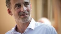 Raphaël Glucksmann à Jonquières, dans l'Aude le 12 août 2026