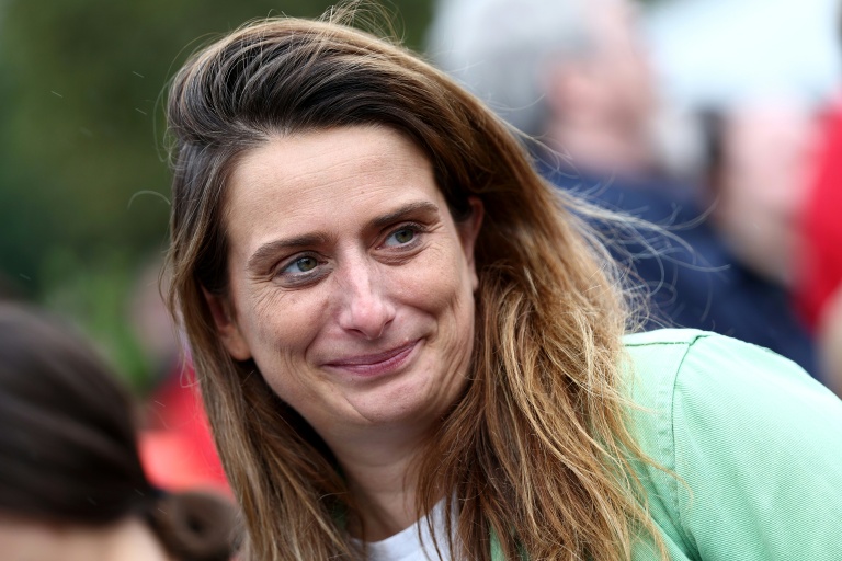 La cheffe des Ecologistes Marine Tondelier à Lens dans le Pas-de-Calais le 13 octobre 2026
