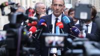 Le candidat de la gauche sociale-démocrate à la présidentielle Raphaël Glucksmann, à Paris le 22 octobre 2026