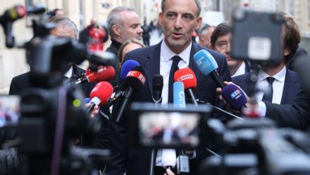 Le candidat de la gauche sociale-démocrate à la présidentielle Raphaël Glucksmann, à Paris le 22 octobre 2026