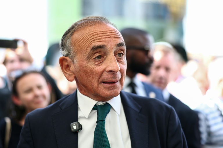 Le dirigeant du parti Reconquête! Eric Zemmour à la foire de Châlons-en-Champagne, dans la Marne, le 3 septembre 2026