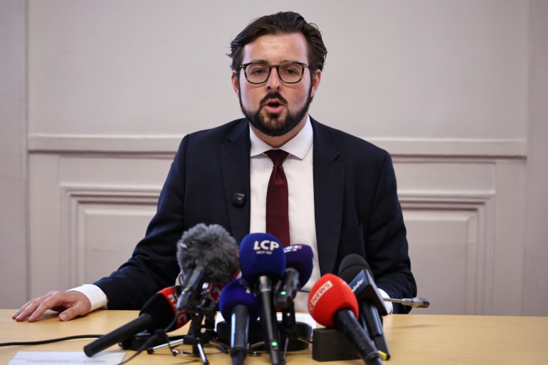 Le député Philippe Brun lors d'une conférence de presse à l'Assemblée nationale, le 16 septembre 2026 à Paris