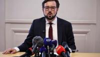 Le député Philippe Brun lors d'une conférence de presse à l'Assemblée nationale, le 16 septembre 2026 à Paris