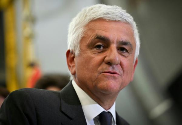 Le président de la région Normandie Hervé Morin le 13 juin 2025, à Vernon dans l'Eure