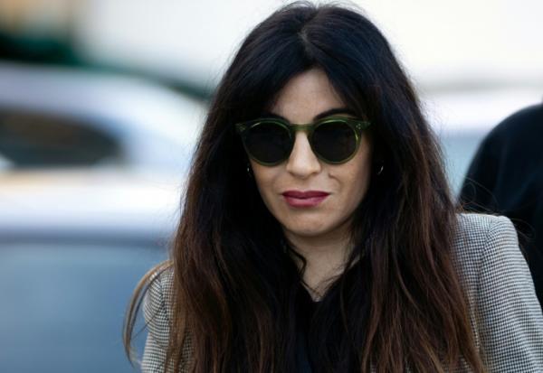 Gianinna Maradona, fille de la légende du football argentin Diego Maradona, à son arrivée au tribunal à San Isidro, dans la banlieue de Buenos Aires, le 13 mai 2025