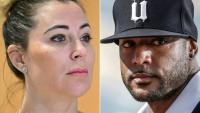 A gauche, l'agente Magali Berdah à Paris, le 10 mai 2023. A droite, le rappeur Booba à Cannes, le 14 mai 2011