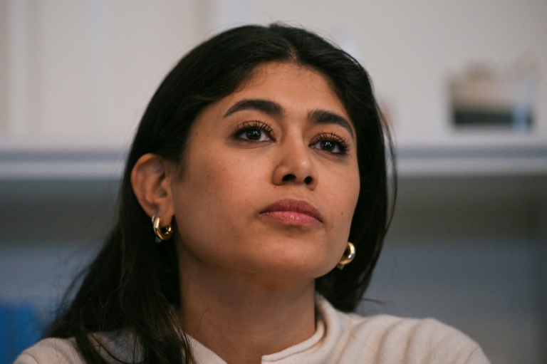 L'eurodéputée LFI Rima Hassan, le 3 avril 2026 à Paris