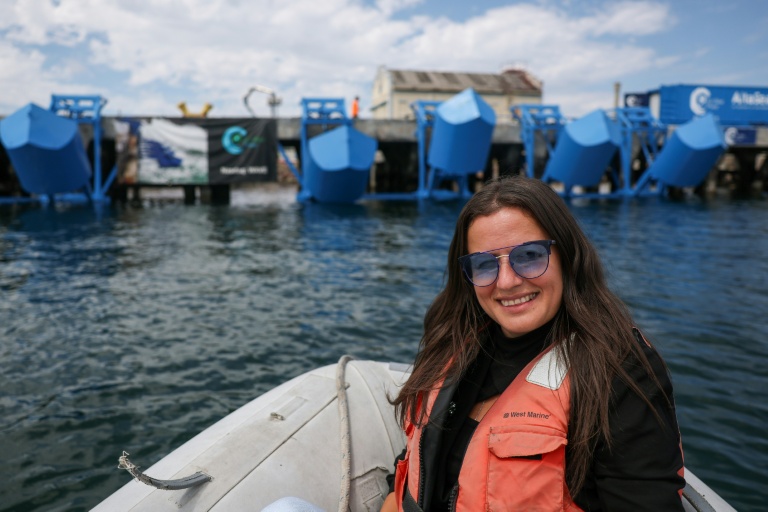 Inna Braverman, d'Eco Wave Power, au port de Los Angeles à San Pedro, Californie le 26 août 2025