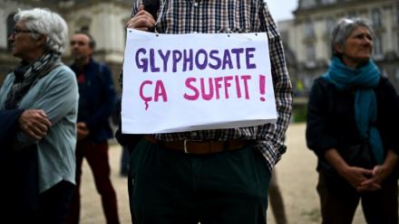 Une manifestation contre l'usage du glyphosate, à Rennes, le 12 octobre 2023