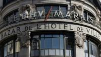 Façade du magasin parisien BHV, le 5 octobre 2025