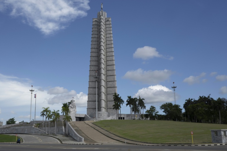 Vue générale de la place de la Révolution, à La Havane, le 17 juin 2026