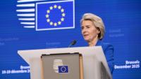 La présidente de la Commission européenne, Ursula von der Leyen, à Bruxelles le 19 décembre 2025.