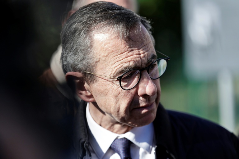 Le candidat LR à la présidentielle Bruno Retailleau à Nanterre le 23 avril 2026