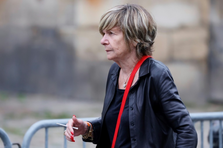 Mimi Marchand aux funérailles de Jean-Paul Belmondo, à Paris le 10 septembre 2021