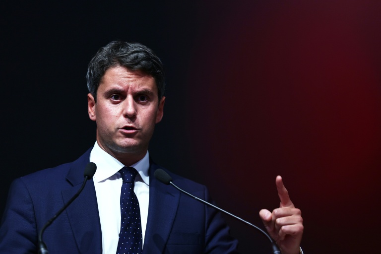 Le candidat Renaissance à la présidentielle Gabriel Attal à Paris le 28 septembre 2026