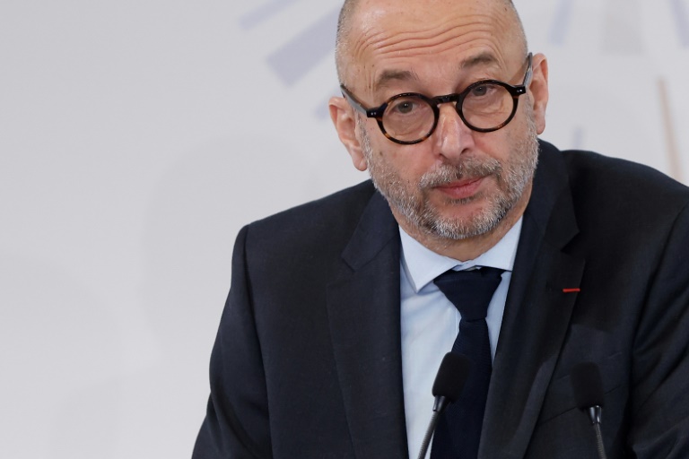 Le président du Conseil économique, social et environnemental (Cese), Thierry Beaudet, lors de la conférence Travail et Retraites, le 5 décembre 2025 à Paris