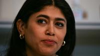 L'eurodéputée franco-palestinienne LFI Rima Hassan, le 3 avril 2026 à Paris