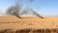 Une image diffusée le 15 septembre par les Houthis montre des véhicules militaires qu'ils disent avoir attaqué à al-Jawf, au Yémen