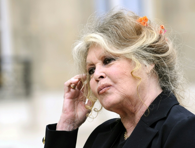 L'actrice française Brigitte Bardot quitte le palais de l'Elysée après une rencontre avec le président de la République Nicolas Sarkozy, le 27 septembre 2007 à Paris