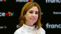 Léa Salamé pose le 8 juillet 2025 à Paris