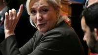 La candidate RN à la présidentielle Marine Le Pen à l'Assemblée nationale à Paris le 8 octobre 2026