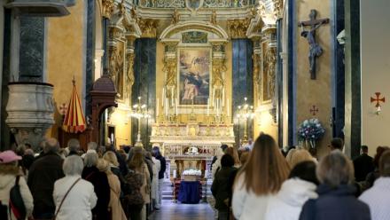 Funérailles d'Evelyne Leclercq célébrées à la cathédrale Sainte-Réparate à Nice le 13 janvier 2026