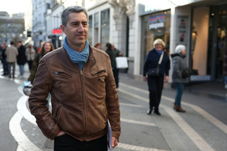 Le candidat à la présidentielle François Ruffin (Debout!) à Tours le 24 janvier 2026