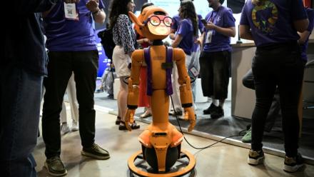 Des robots en démonstrations au salon Vivatech de Paris, le 17 juin 2026