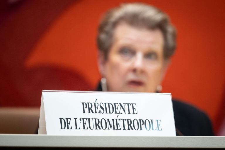 La socialiste Catherine Trautmann élue présidente de l'Eurométropole de Strasbourg, le 10 avril 2026 à Strasbourg