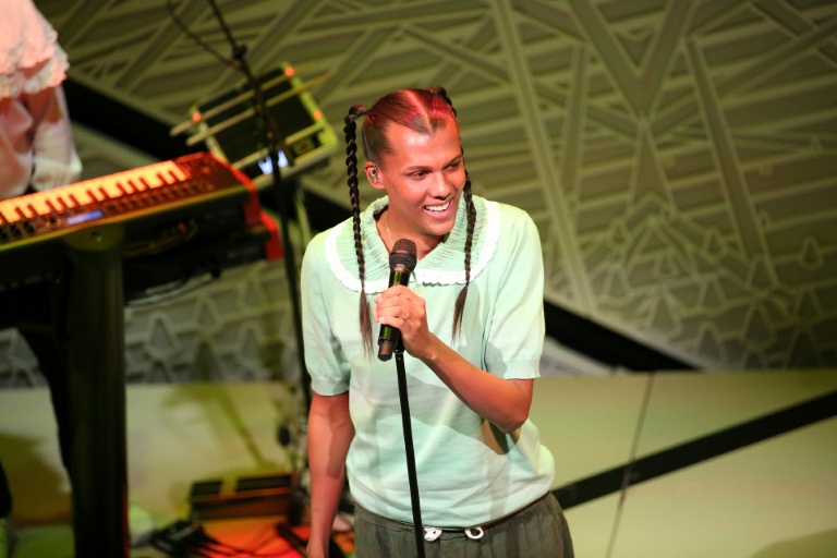 Le chanteur belge Stromae le 17 novembre 2022 à New York