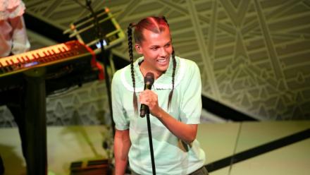 Le chanteur belge Stromae le 17 novembre 2022 à New York