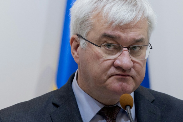 Le ministre ukrainien des Affaires étrangères, Andriï Sybiga, le 25 février 2026 à Kiev